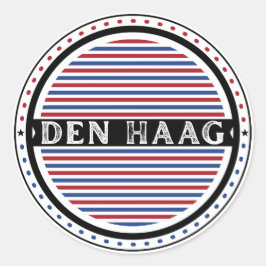 The Hague City Pride Emblem – Dutch Identity Runt Klistermärke