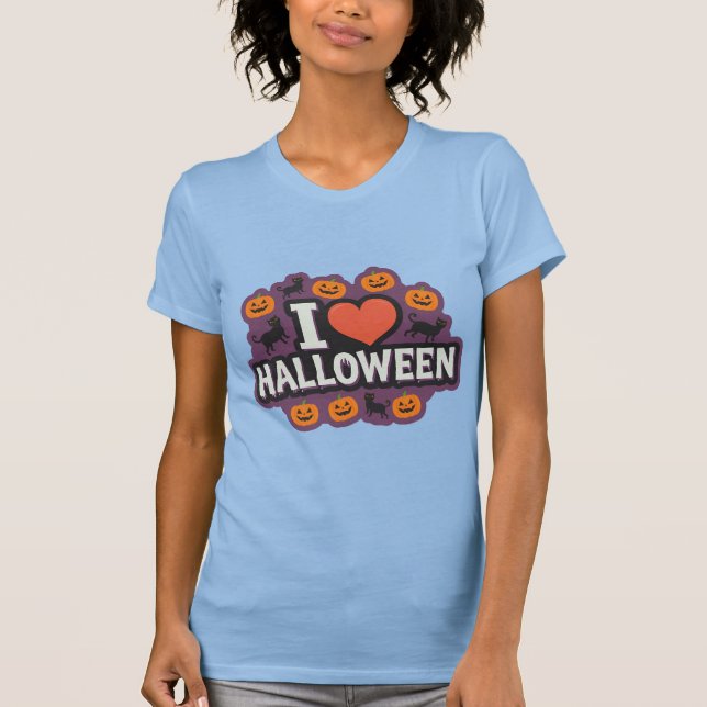 The Halloween Kärlek Women's T-Shirt (Framsida)