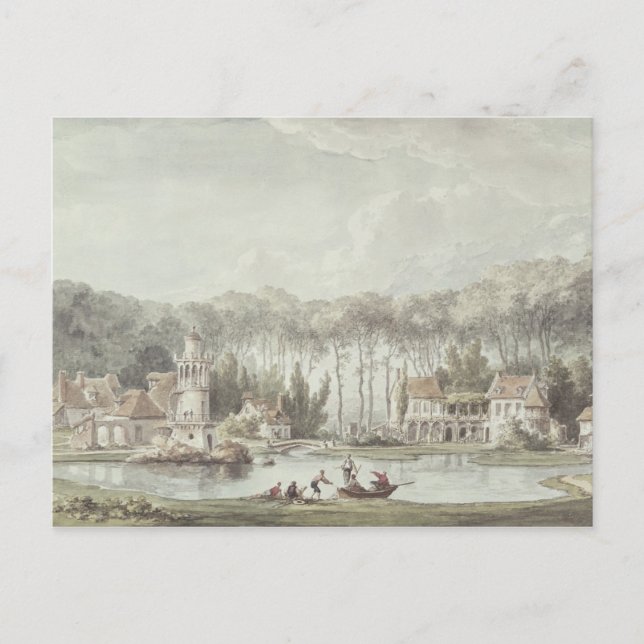 The Hameau, Petit Trianon, 1786 Vykort (Framsida)