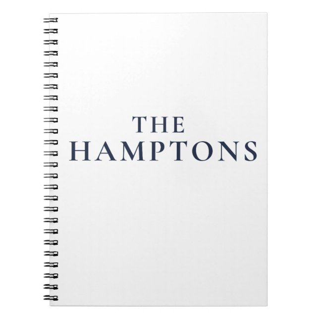 The Hamptons Preppy Coastal Journal Anteckningsbok (Framsidan)