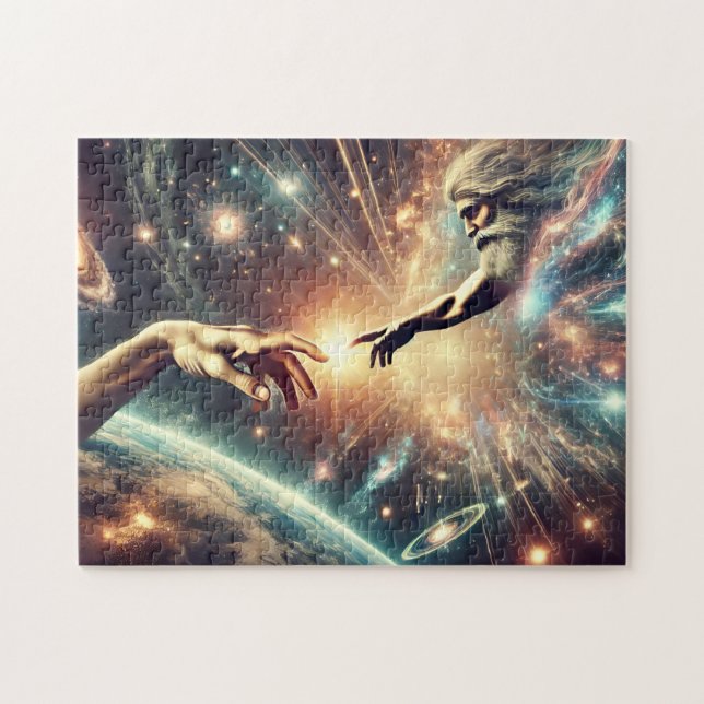 The Hands of Creation Cosmic Pussel (Horisontell)