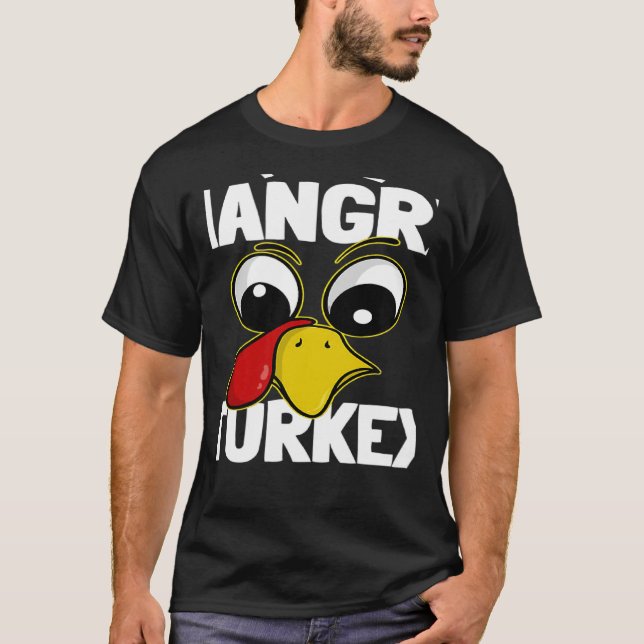 The hangry Turkey Family Group Matching Thanksgivi T Shirt (Framsida)