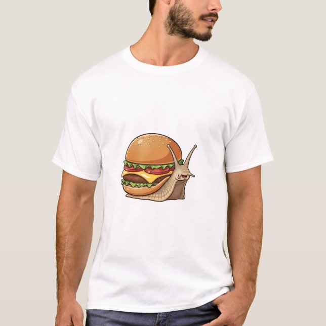 The Happy Burger-Snail T Shirt (Framsida)