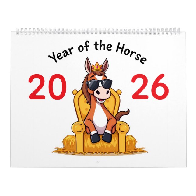 The Happy Horse – 2026 Calendar of Joy Kalender (Omslag)