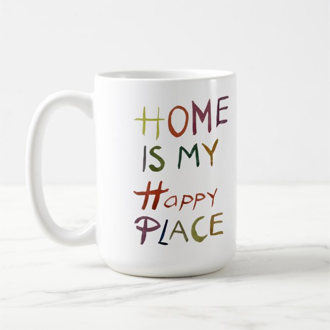 The Happy Introvert “Home Is My Happy Place” Kaffemugg (Vänster)