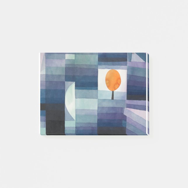 The Harbinger of Autumn (1922) by Paul Klee Post-it Block (Framsida)