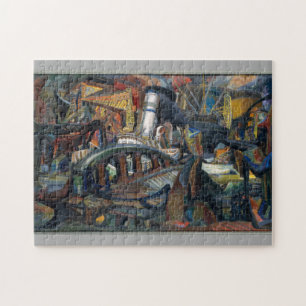 The Harbour ca 1943 Josef Presser Fine Art Pussel