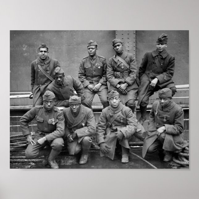 The Harlem Hellfighters - WW1 1919 Poster (Framsidan)