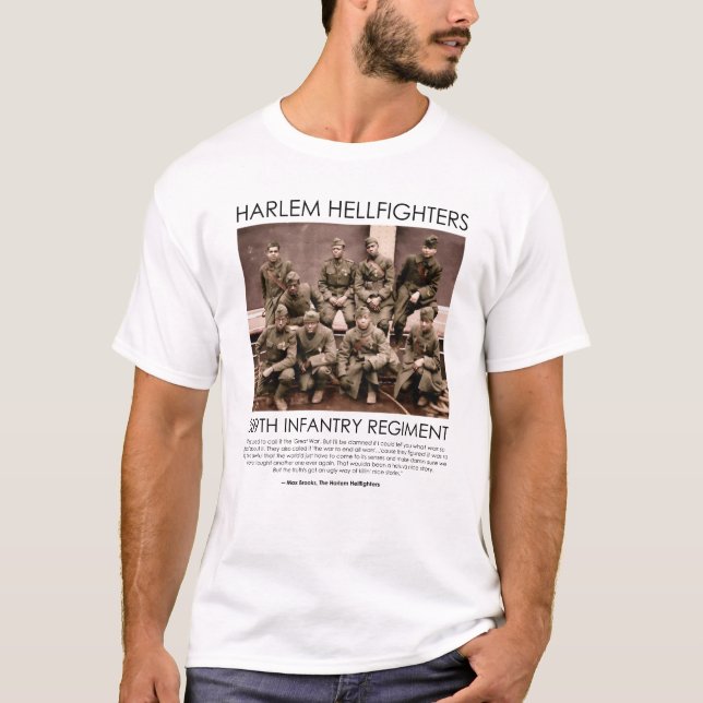 The Harlem Hellfighters - WW1 Infantry Regiment T Shirt (Framsida)