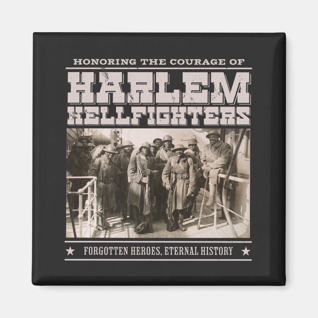 The Harlem Hellfighters - WW1 Tribute Magnet (Framsidan)