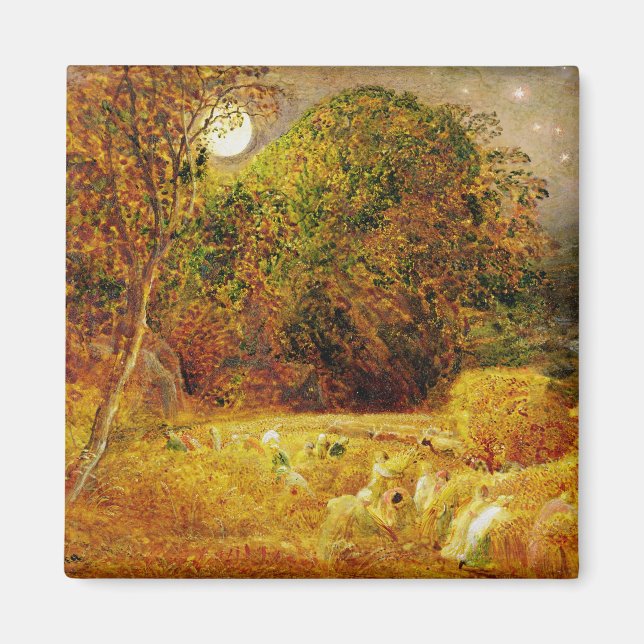 The Harvest Måne, 1833 (olja på papper botten på p Magnet (Framsidan)