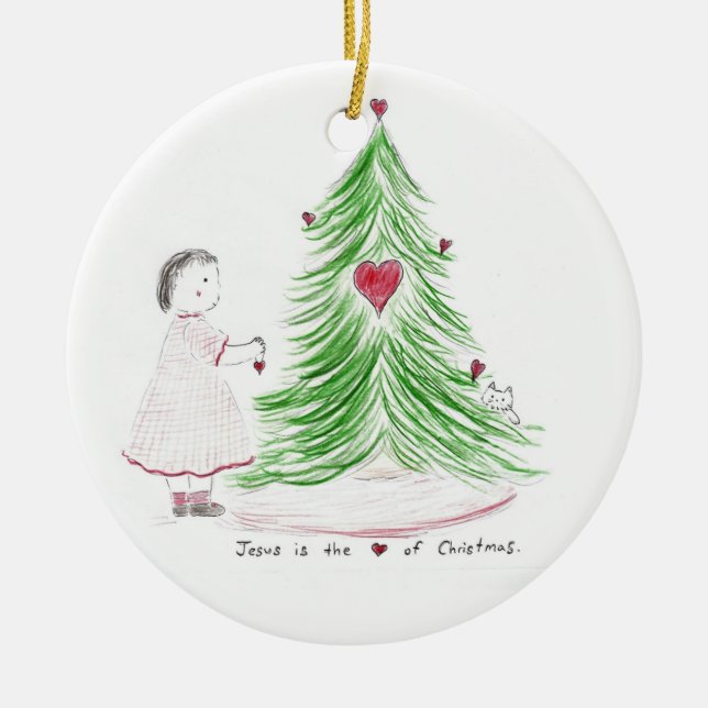 The_heart_of_christmas Julgransprydnad Keramik (Framsidan)