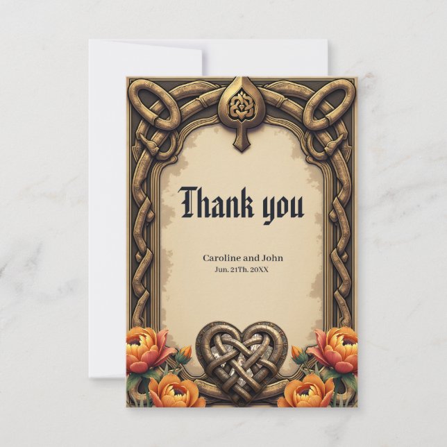 The heartbeat of the ancient gods:  tack kort (Framsida)