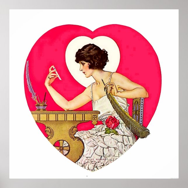 The Heart's Desire av C Coles Phillips Poster (Framsidan)