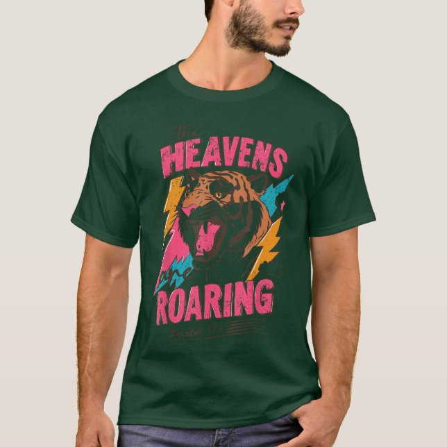The Heavens are Roaring Psalm 191 Christian Faith  T Shirt (Framsida)