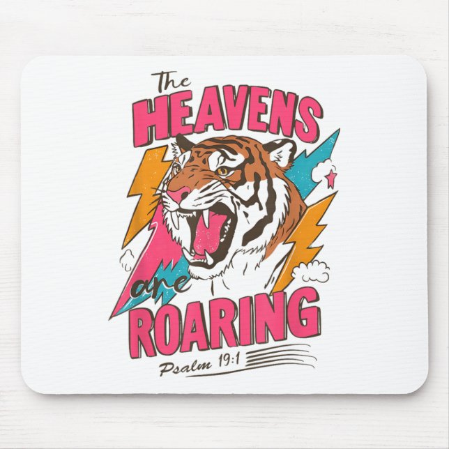 The Heavens Are Roaring Psalm 19_1, Retro Tiger Gr Musmatta (Framsidan)