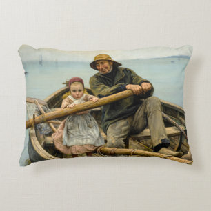 The Helping Hand, 1881 från Emile Renouf Prydnadskudde