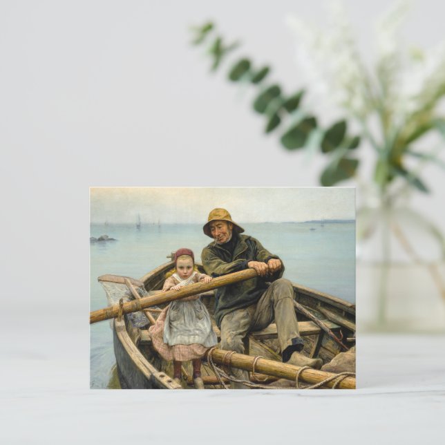 The Helping Hand, 1881 från Emile Renouf Vykort (Stående Fram)