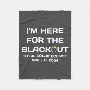 The Here Blackout amerikansk solförmörkelse Fleecefilt