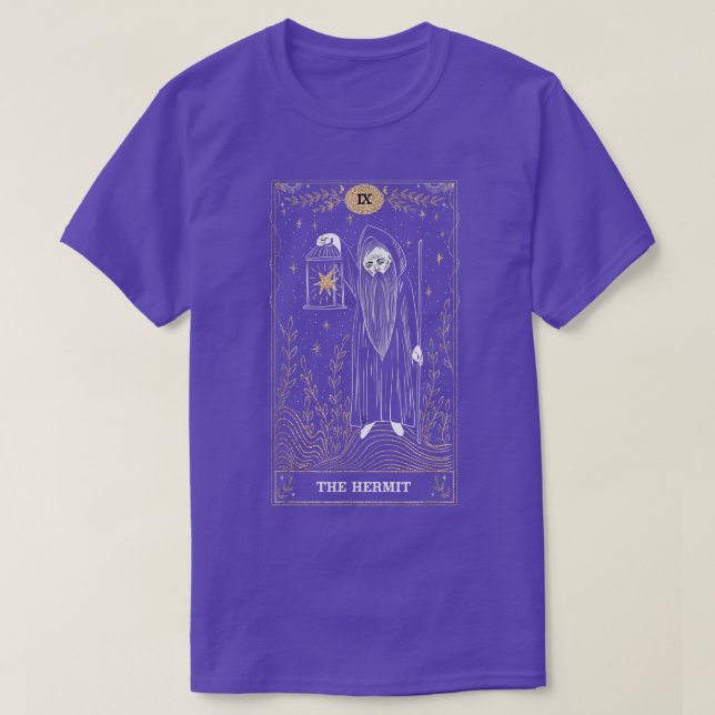 The Hermit  IX Tarot Card  T Shirt (Design framsida)
