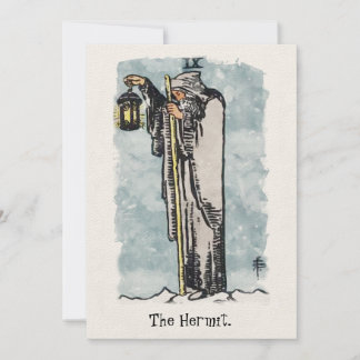 The Hermit Tarot Card Painting Inbjudningar