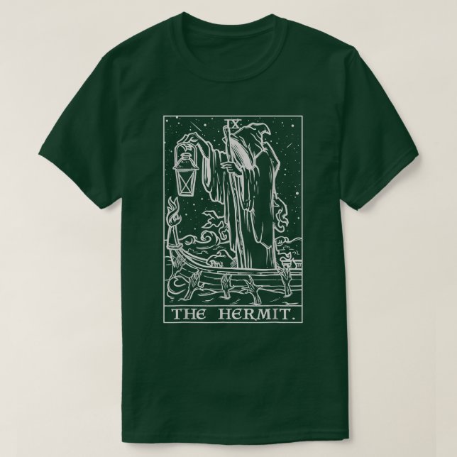 The Hermit Tarot Card T-Shirt (Design framsida)