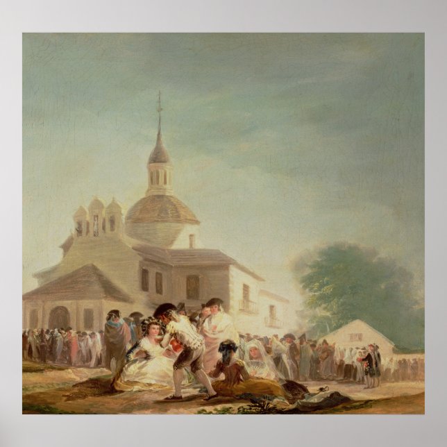 The Hermitage of San Isidro, Madrid, 1788 Poster (Framsidan)