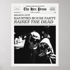 The Hex Press Tidnings Spökhusfest Poster