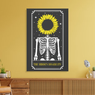 The Hidden Disability Tarotkort medvetenhet Canvastryck