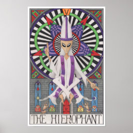 The Hierophant tarot card Poster