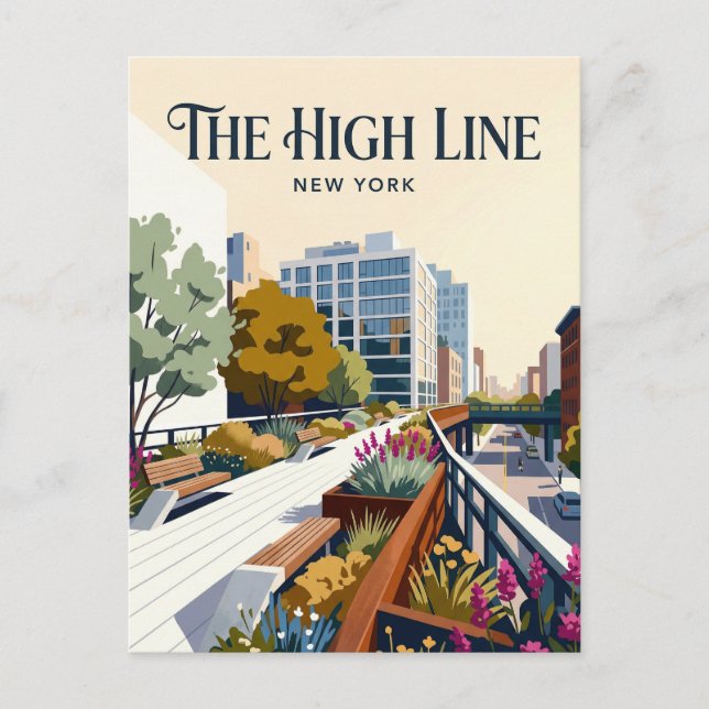 The High Line USA Vykort (Framsida)
