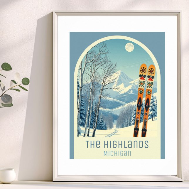 The Highlands Michigan skidort Poster (Skapare uppladdad)