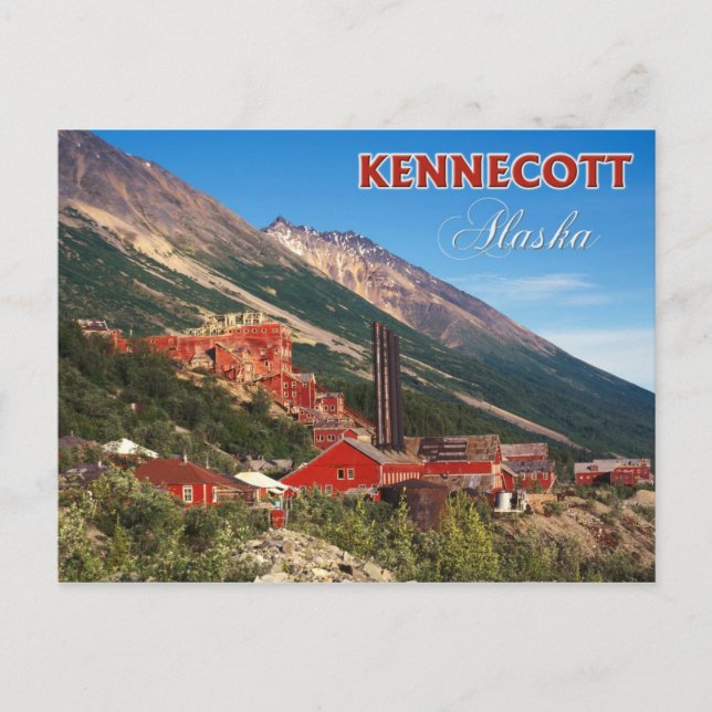The Historic Kennecott Copper Mines, AK Vykort (Framsida)