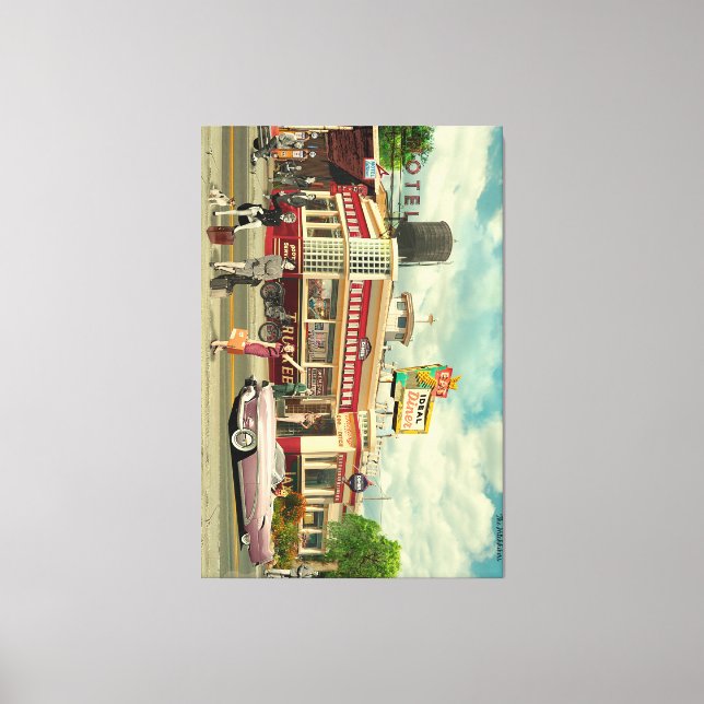 The Hitchhickers Canvastryck (Framsida)