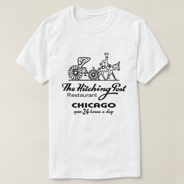 The Hitching Post Restaurant, Chicago, IL T Shirt (Design framsida)