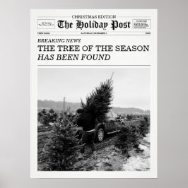 The Holiday Post Tidnings Julgransodling Poster