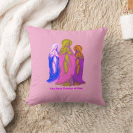 The Holy Trinity of Pop Vierges Marie Multicolores Kudde