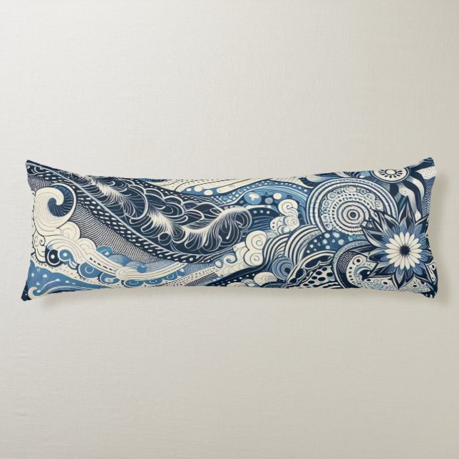 The Home Studio Indigo Bloom  Kroppskudde (Framsidan)