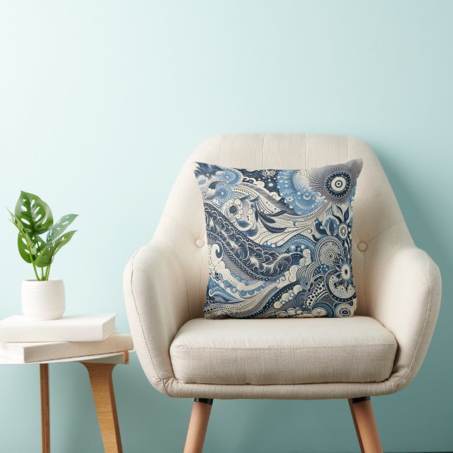 The Home Studio Indigo Bloom  Kudde (Stol)