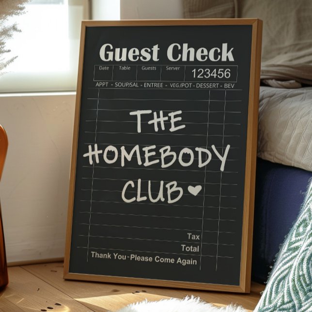 The Homebody Club Affisch | Mysig Introvert Väggko (Skapare uppladdad)