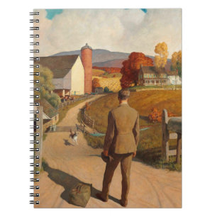 The Homecoming 1945 av Newell Convers Wyeth Anteckningsbok