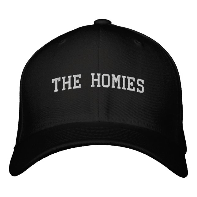'The Homies' Coola Gåvor Bröllopsfotografier Broderad Keps (Framsida)