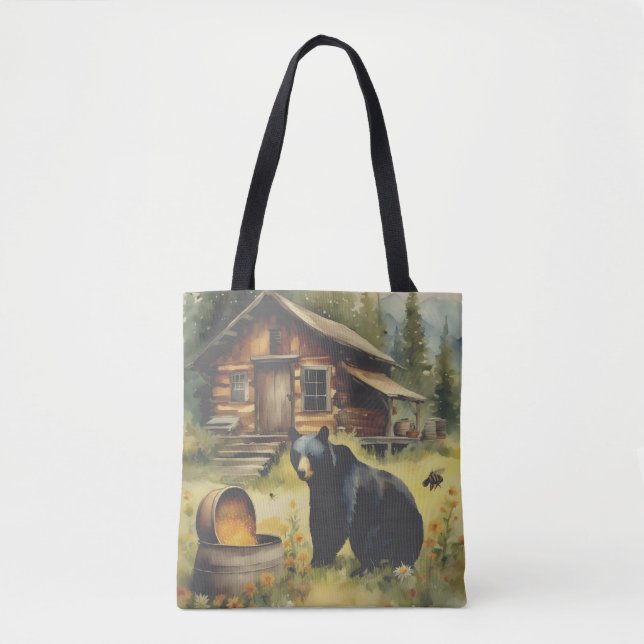 The honey pot in the woods Tote Tygkasse (Framsida)