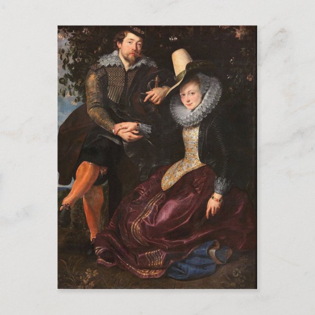 The Honeysuckle Bower av Peter Paul Rubens vykort (Framsida)