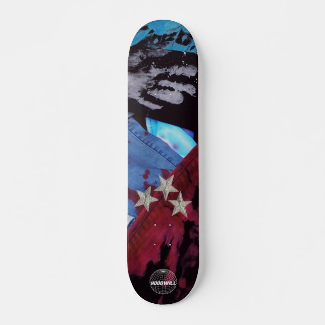 The HoodWill Denim Stars Skateboard Deck (Framsida)