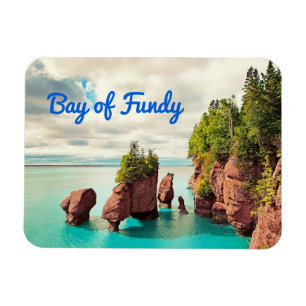 The Hopewell Sten Bay of Fundy Canada stilized Magnet