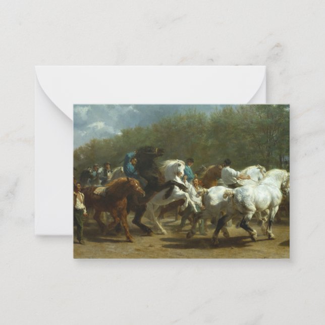 The Horse Fair by Rosa Bonheur Anteckningskort (Framsida)