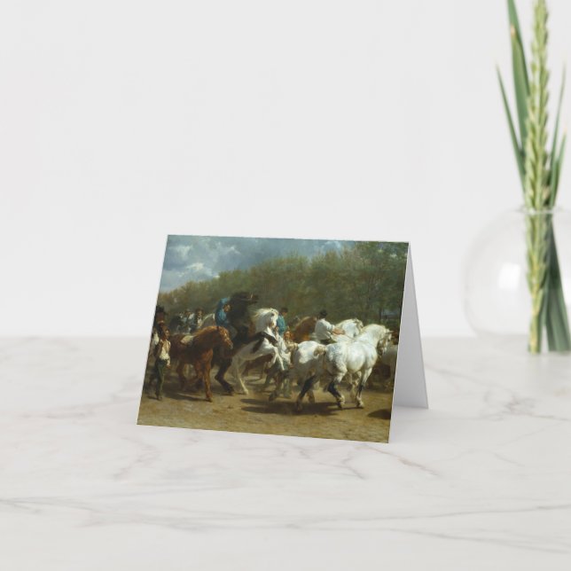 The Horse Fair by Rosa Bonheur Tack Kort (Framsida)