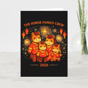 The Horse Family Crew 2026 Lunära Nyår Matchande Kort