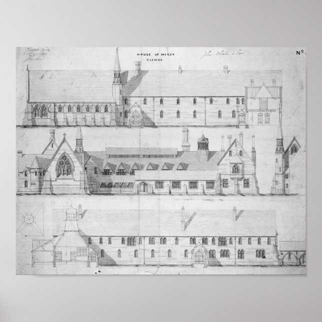 The House of Mercy, Clewer, 1853 Poster (Framsidan)